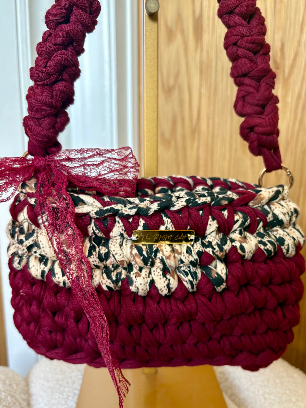Dark cherry leopard print šš