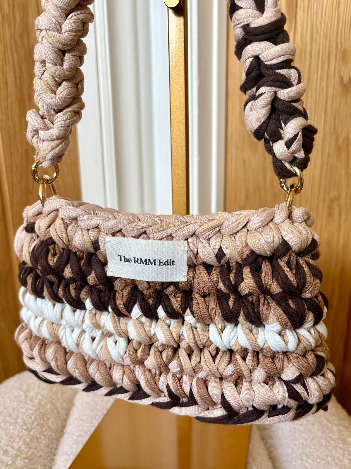 Mocha marble shoulder bag 🤎✨