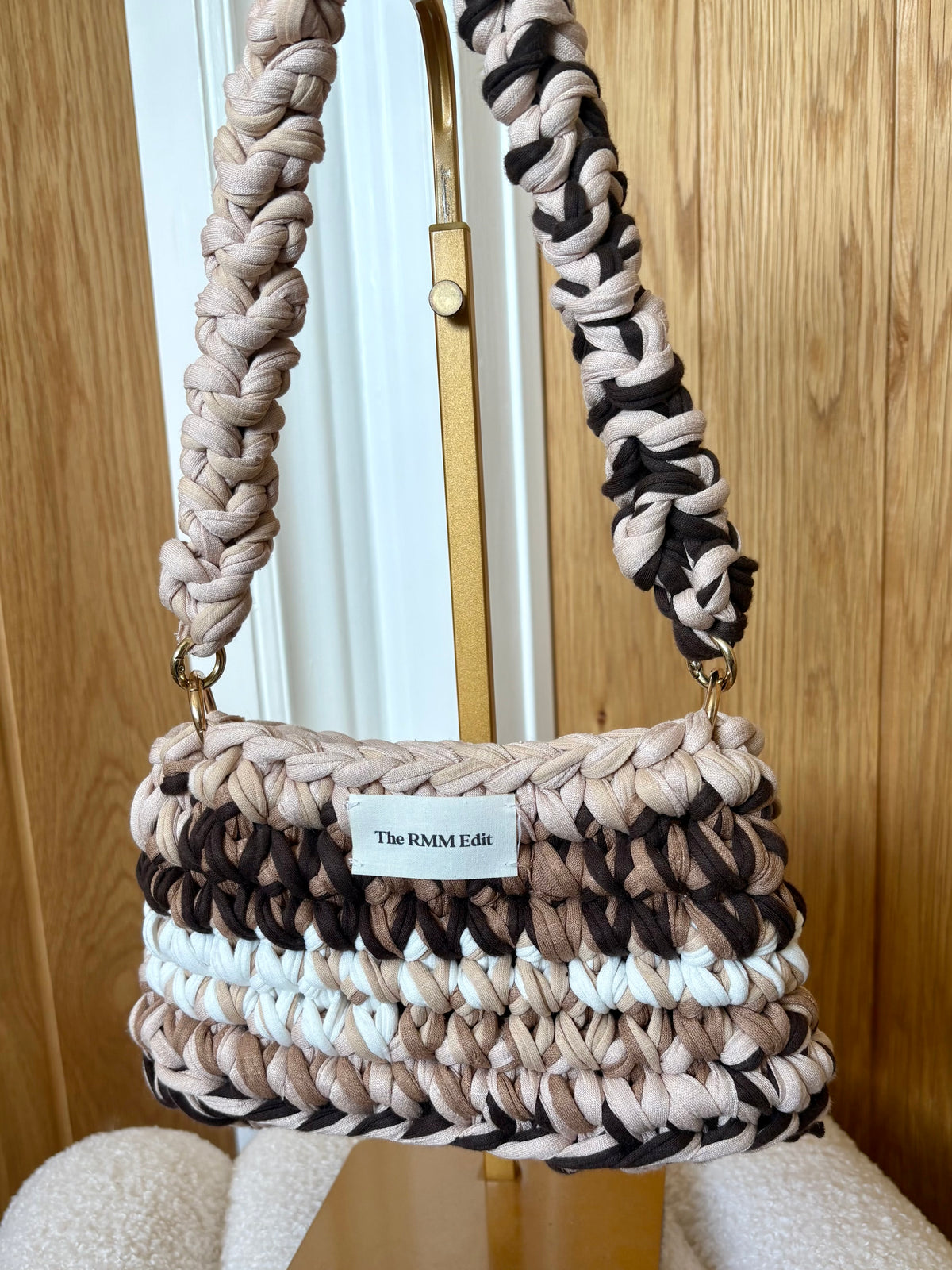 Mocha marble shoulder bag 🤎✨